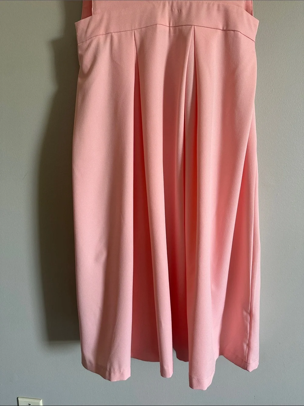 Pink Plunge V Neck Midi Dress - Picture 8 of 9